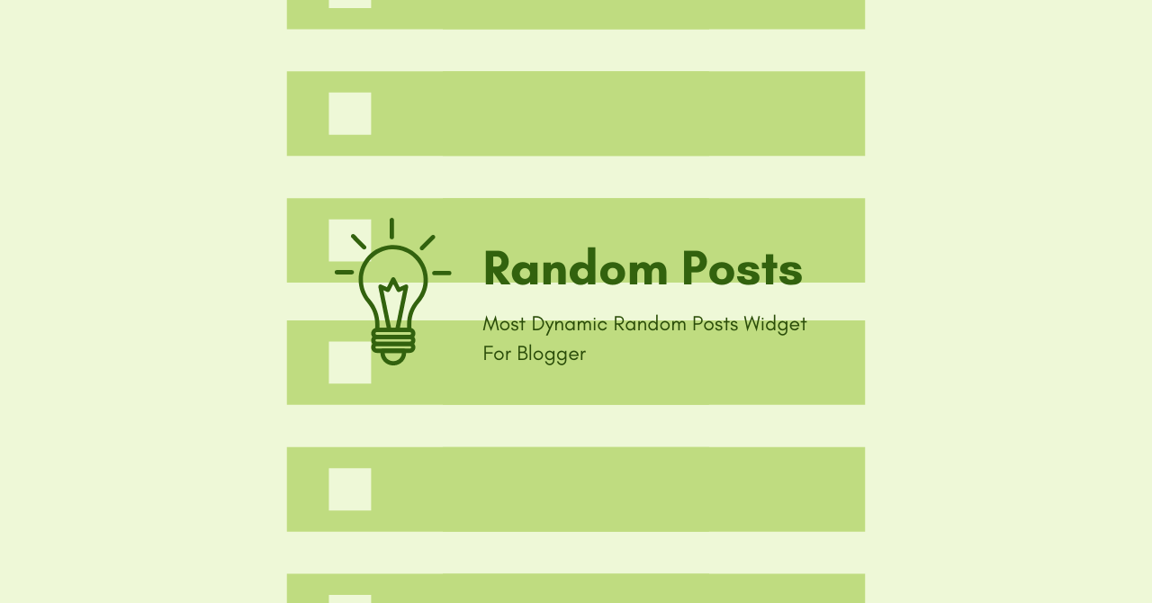 【Blogger】ランダムポストウィジェットの設置方法