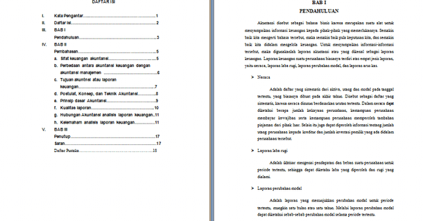 Contoh Makalah Akuntansi Perihal Sifat Keuangan Akuntansi