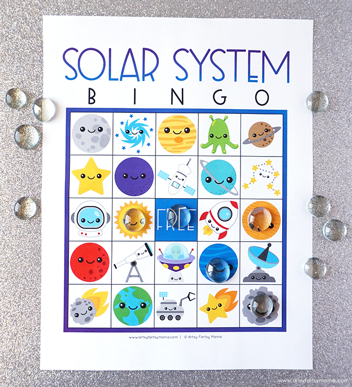 Want a free astronomy game about the planets? {Planetary Bingo} 