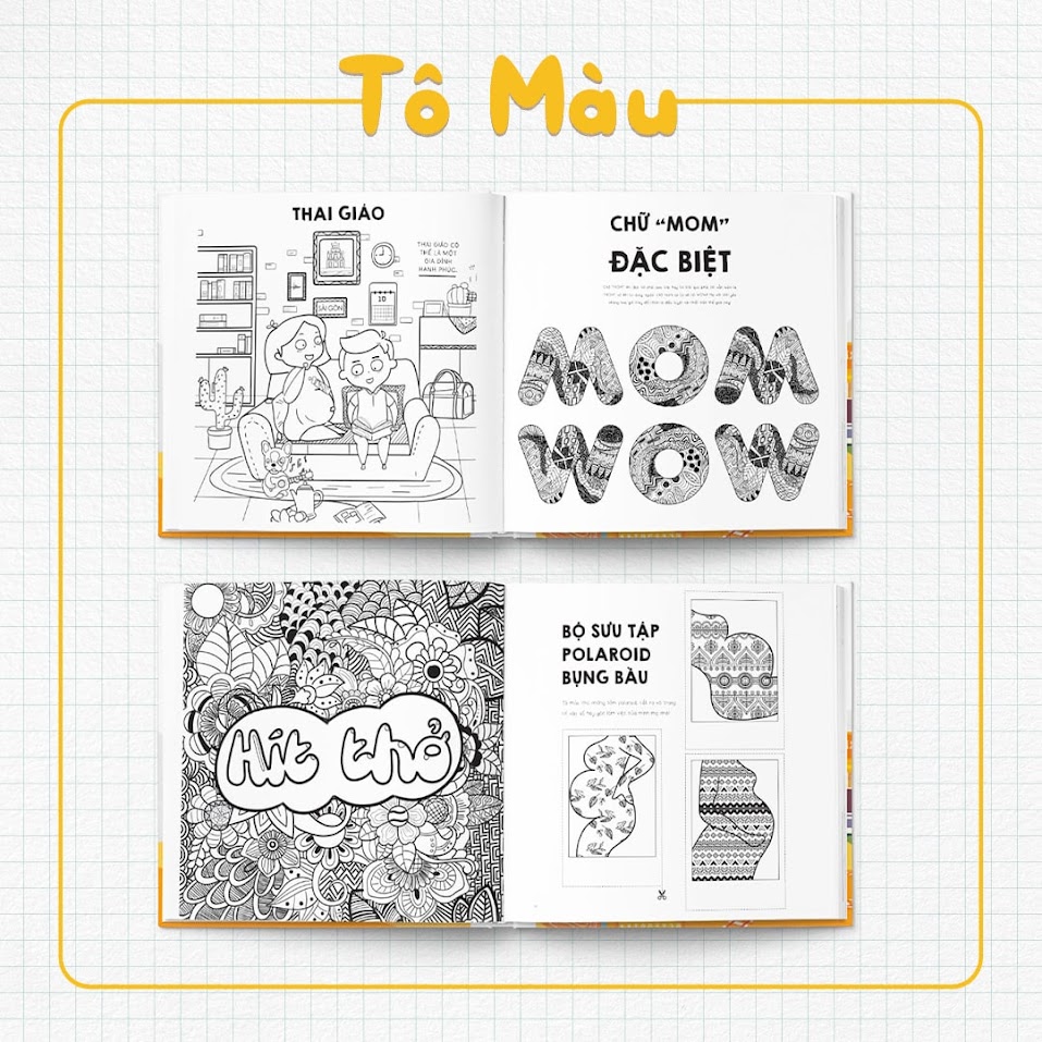 [A116] Bán sỉ sách tô màu cho Bà Bầu - Mẹ Bầu Zui