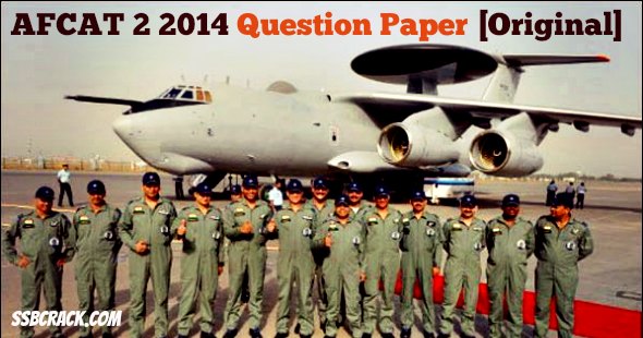 AFCAT 2 2014 Question Paper [Original]