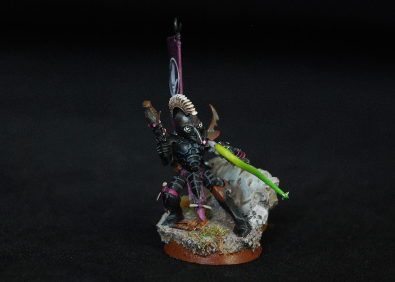 Figurine Dark Coven Flesh Wizard 1 - Compatible Warhammer, Eldar (28mm)