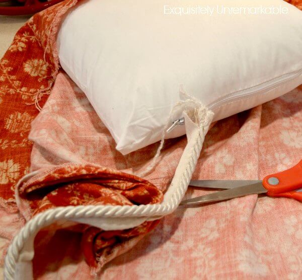 Ornament Embellished Envelope Pillow Tutorial Exquisitely Unremarkable