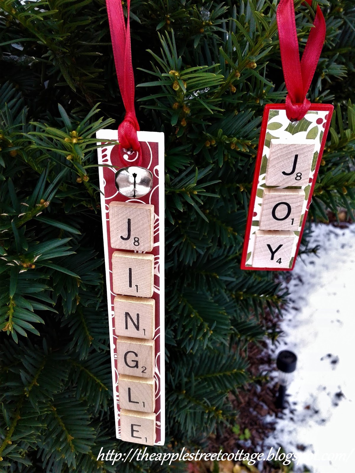 Scrabble Tile Ornaments