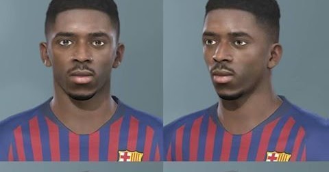 Ousmane Dembélé Face (FC Barcelona) - PES 2019 - PES FREE DOWNLOAD