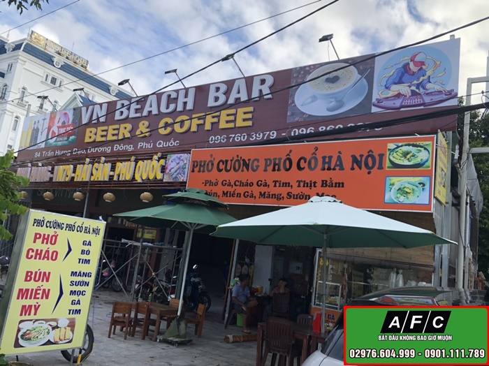 Làm bảng hiệu Nhà hàng VN79 Hải sản Phú Quốc