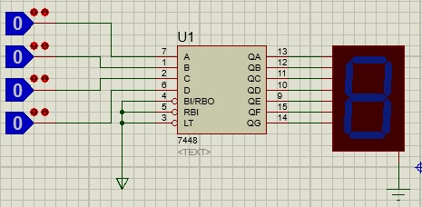 Praktikum Decoder BCD 7 Segment