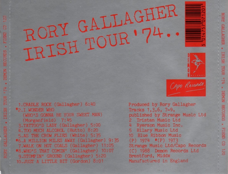 rory gallagher irish tour 74 full album