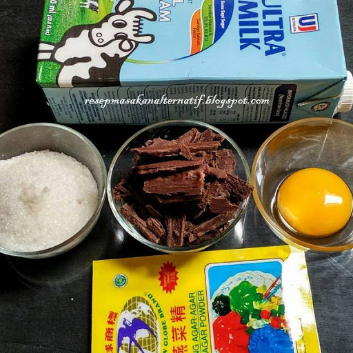 BAHAN PUDING COKLAT Resep Membuat Puding Coklat Susu Saus Buah