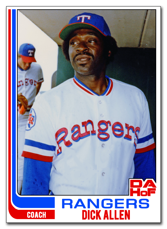 Dick Allen Hall of Fame 1982 Topps Dick Allen Rangers