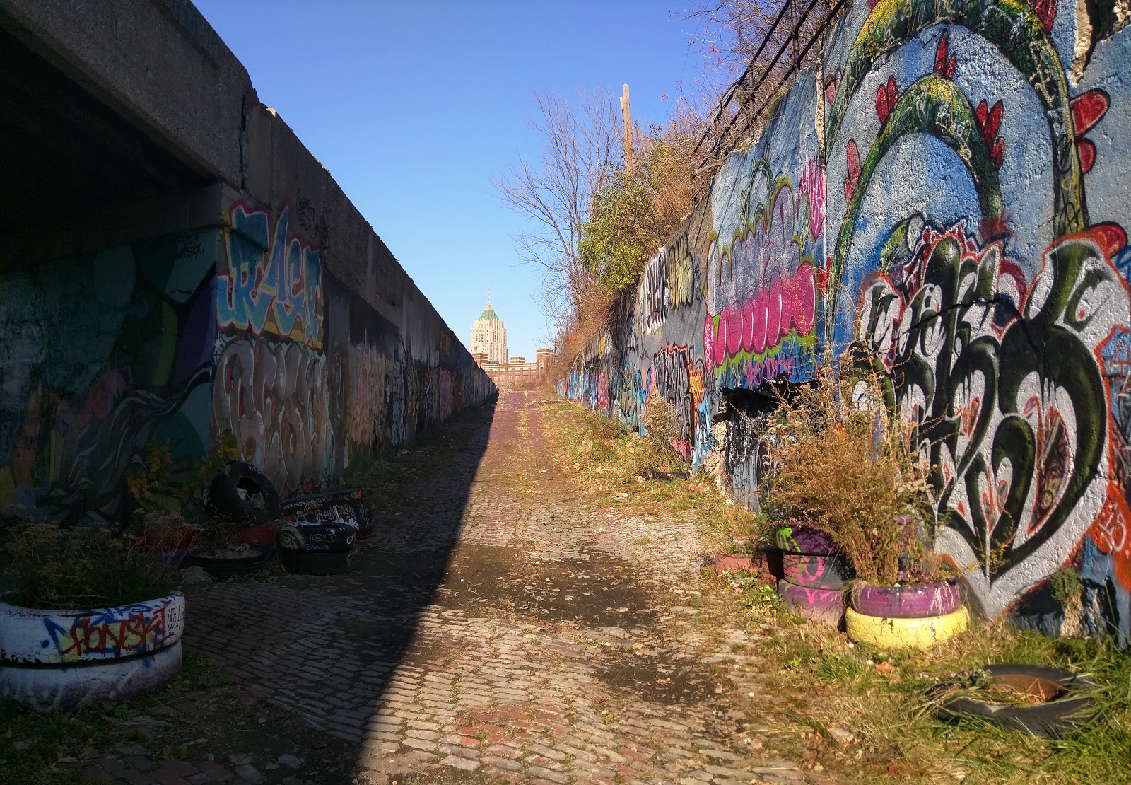 Faded Detroit Fisher Canyon and Lincoln Street Art Park