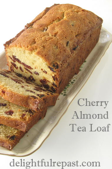 Cherry Almond Tea Loaf / www.delightfulrepast.com