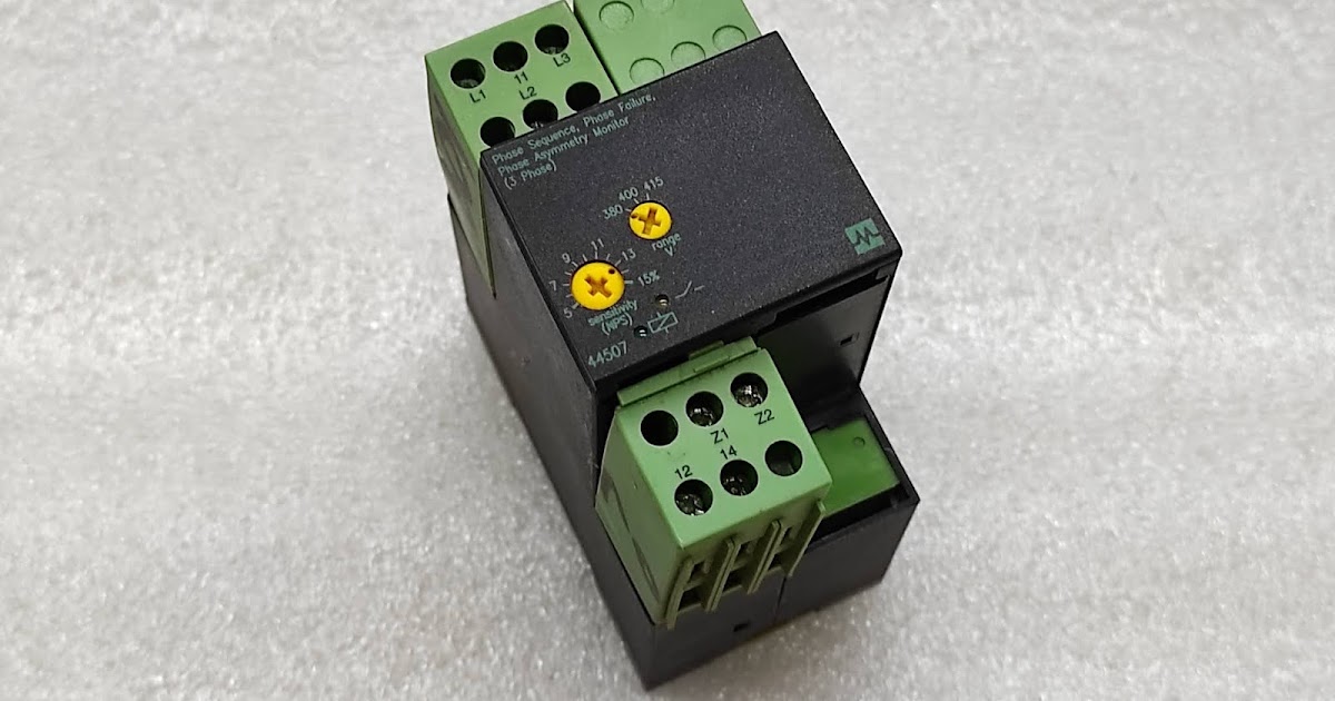 MURR ELEKTRONIK 44507 PHASE SEQUENCE PHASE FAILURE PHASE ASYMMETRY MONITOR