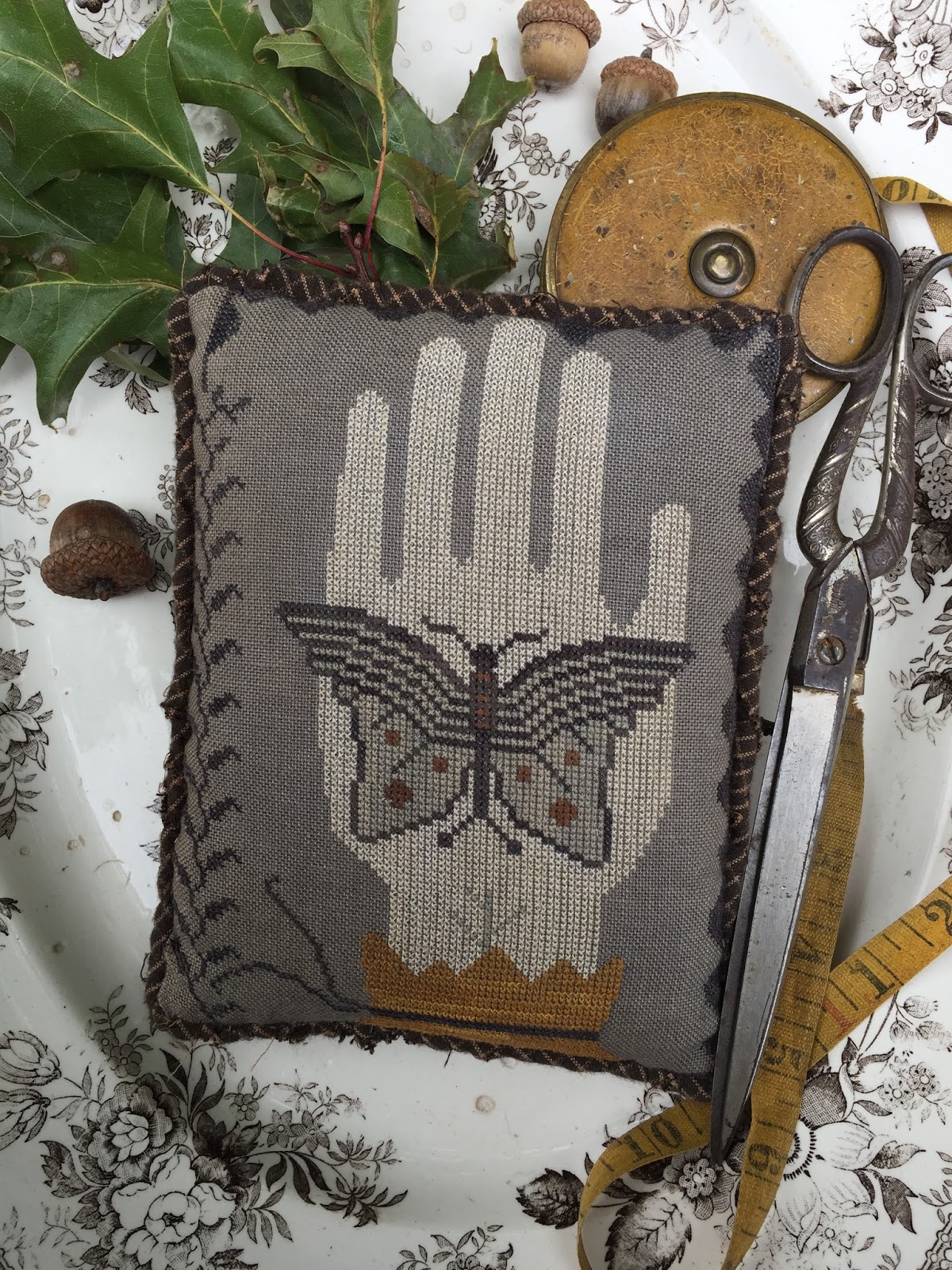 Stacy Nash Primitive Designs Moon Moth...sneak peek
