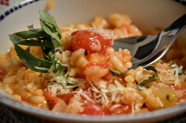 Summer Tomato Risotto | Cheesy Pennies