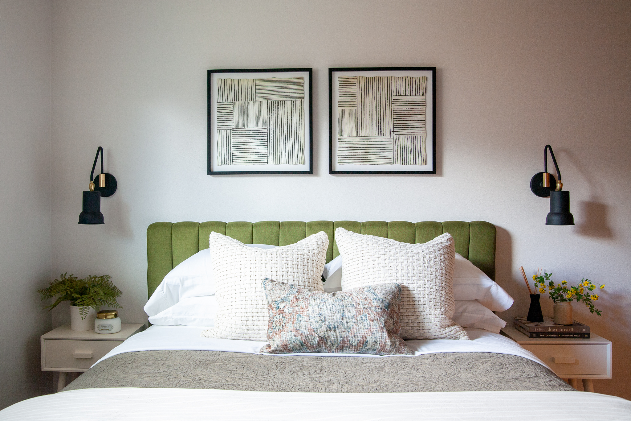 Updated midcentury modern guest bedroom reveal! One Room Challenge Week