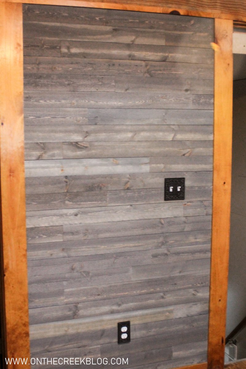 DIY Rustic Shiplap in the Kitchen