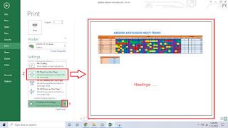 cara Print Excel agar tidak terpotong dan rapi serta besar