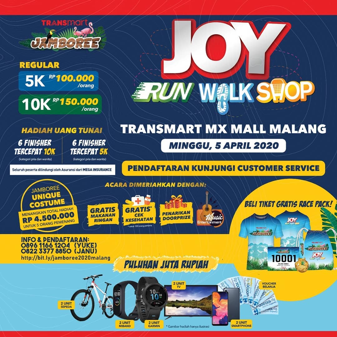 Joy: Run Walk Shop - Transmart MX Mall Malang • 2020