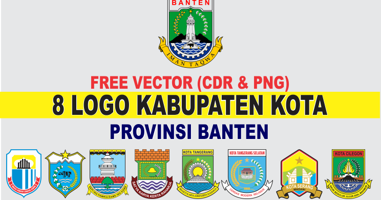 Free Vector Logo 8 Kabupaten Kota Banten Cdr Png Tutoriduan Com