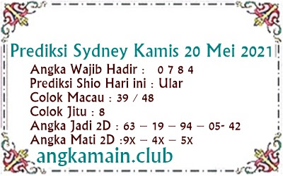 Angka Main Hongkong Malam Ini 2021