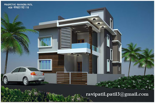 2 Floor Front Elevation Designs Used In India