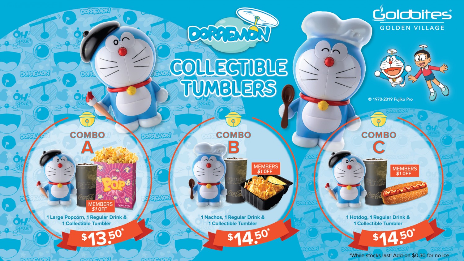 Doraemon Tumblers now showing Golden Village