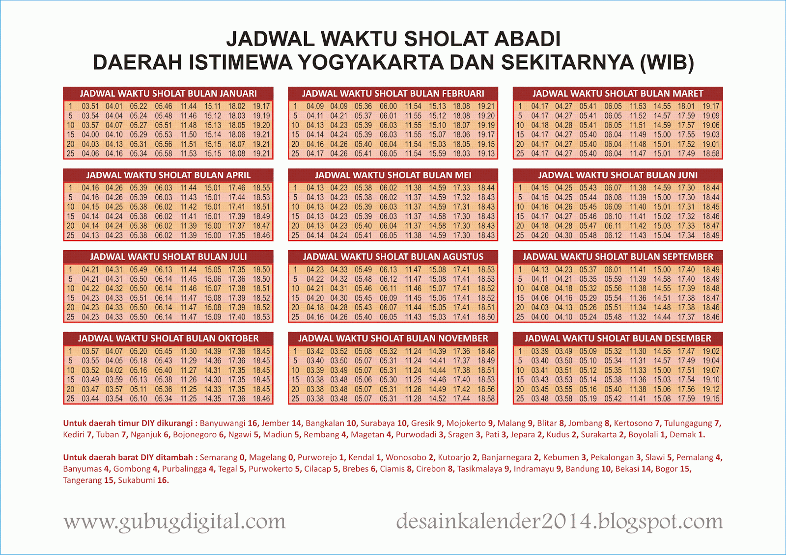 Al Ihsan Jadwal Sholat DIY