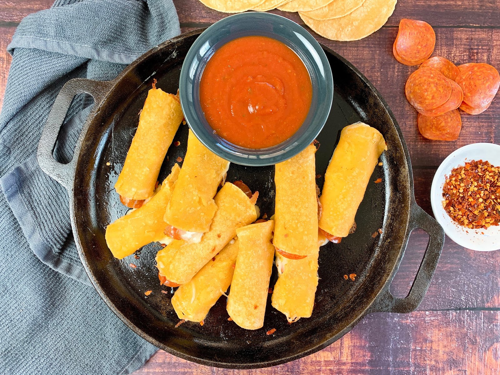 Pepperoni Pizza Taquitos