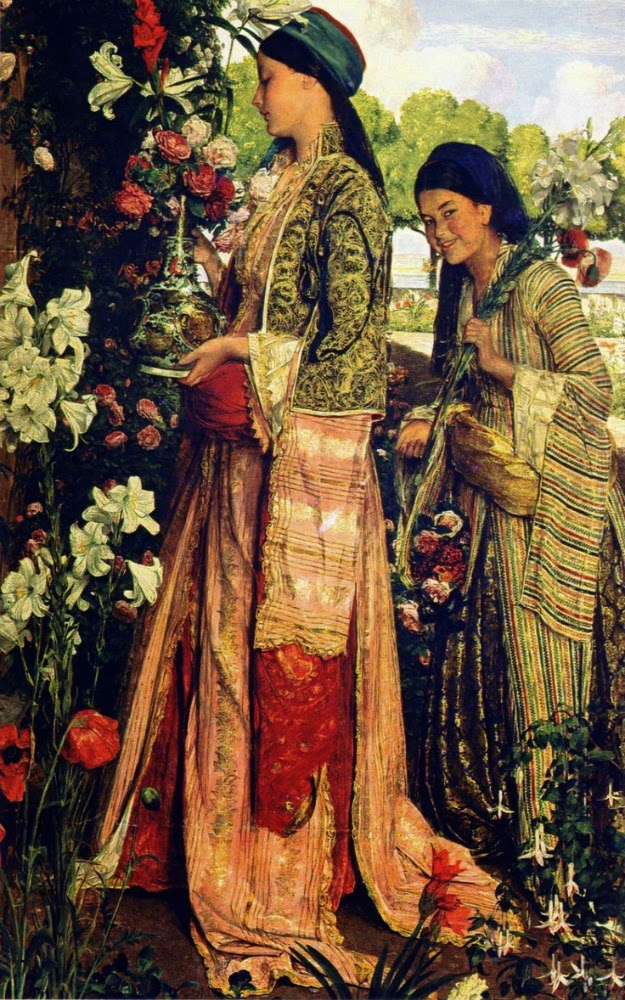 BEAUTIFUL PAINTINGS John Frederick LEWIS Lilium Auratum