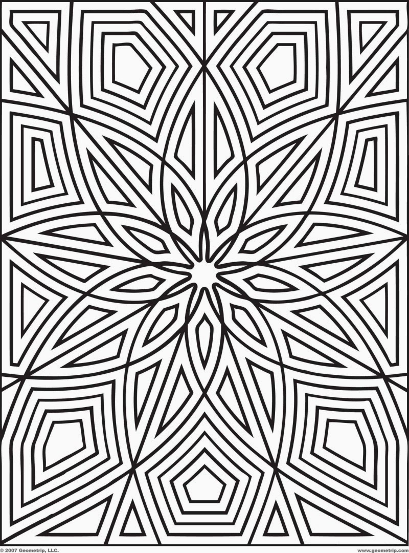 Geometric Free Printable Coloring Pages coloring.filminspector.com