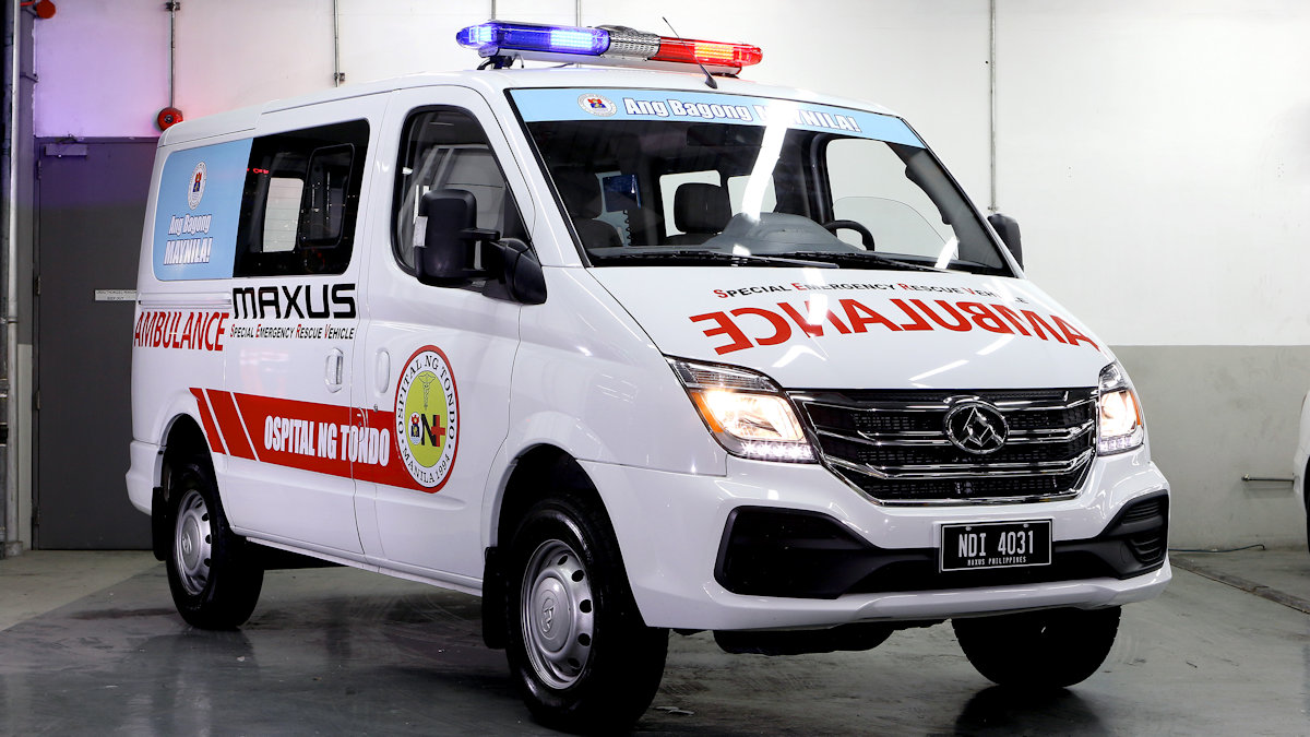 This Maxus V80 Ambulance Will Help Ospital ng Tondo Carry