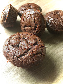Schokoladen Muffins mit backkakao ohne Mehl und ohne Zucker