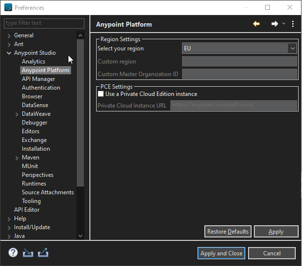 How to start work with Anypoint Studio?