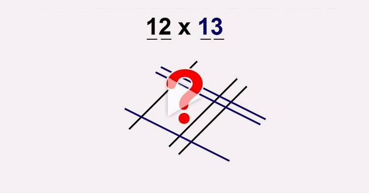 Learn how to multiply numbers by "drawing lines"