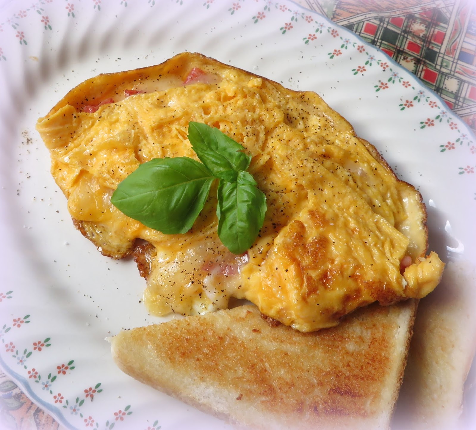 Salami & Cheese Omelette The English Kitchen