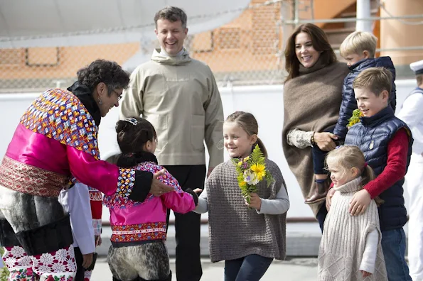 Princess Mary and their children visited Paamiut,Greenlad