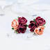 Polymer clay floral earrings