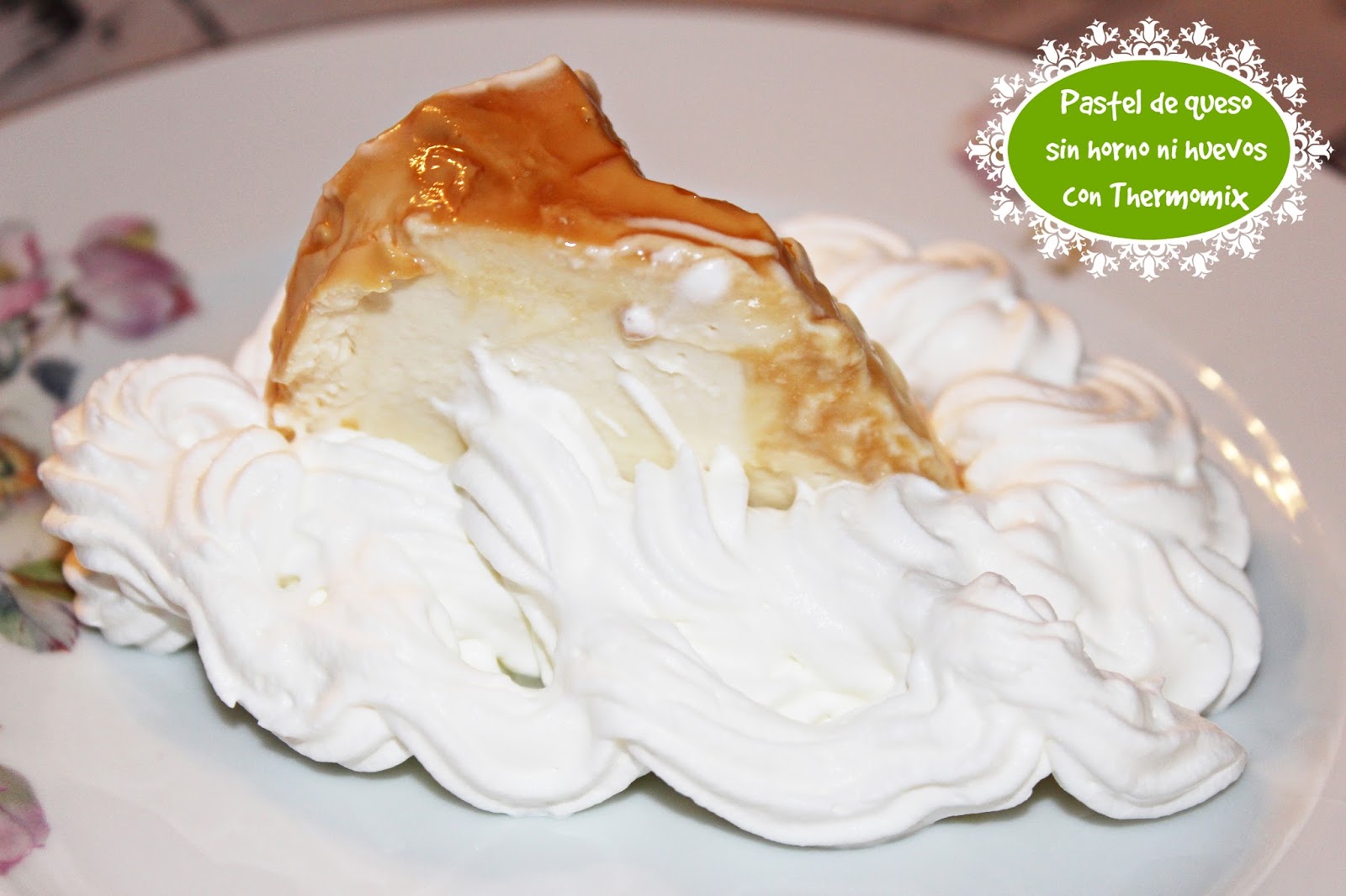 PASTEL DE QUESO SIN HUEVOS NI HORNO, CON THERMOMIX