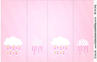 Blesing Rain for Girls Free Printable  Labels.