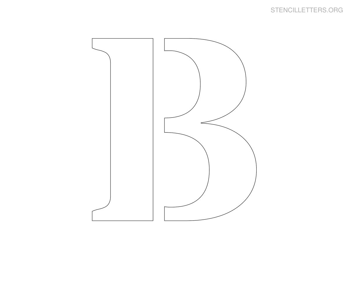 Letter B Template Free Printable