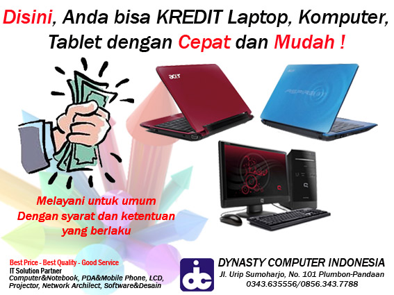 Kredit Laptop, Komputer, Tablet, Smartphone