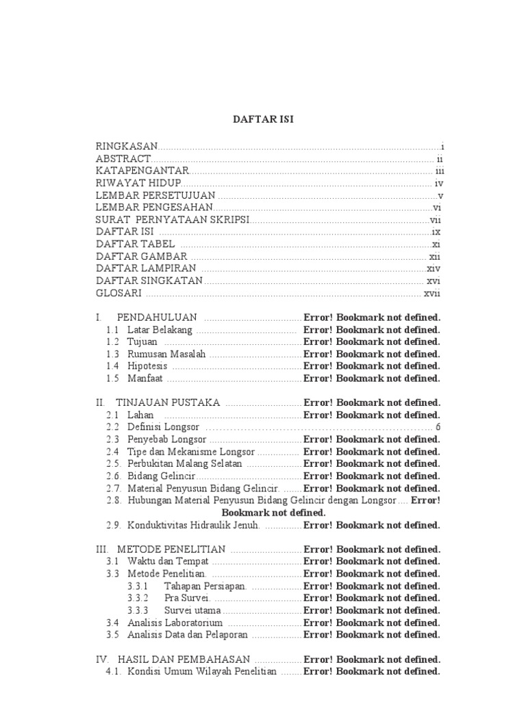 Cara membuat multilevel list untuk skripsi picture