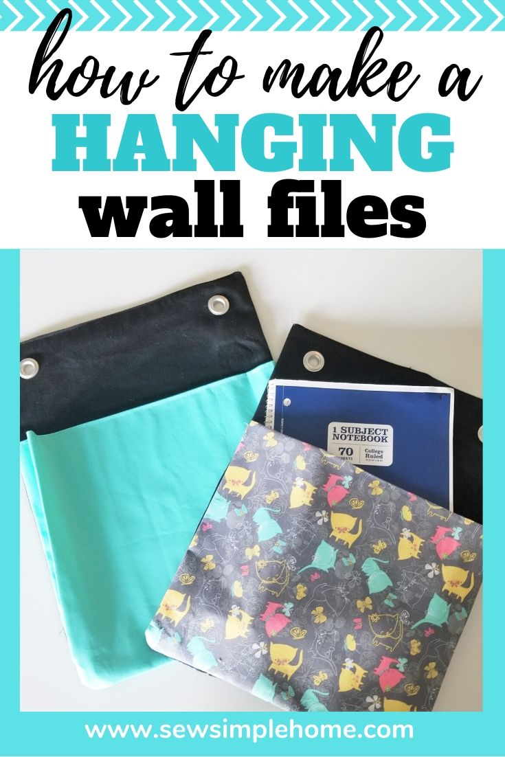 DIY Hanging Wall Files Tutorial Sew Simple Home