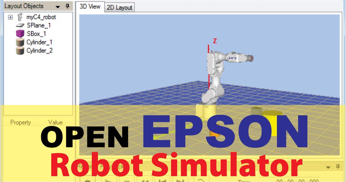 Open EPSON Robot Simulator Robotics University