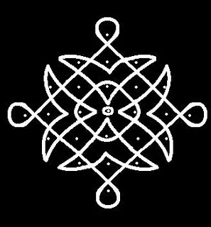 Dot rangoli design 09 easy Dot rangoli design for home