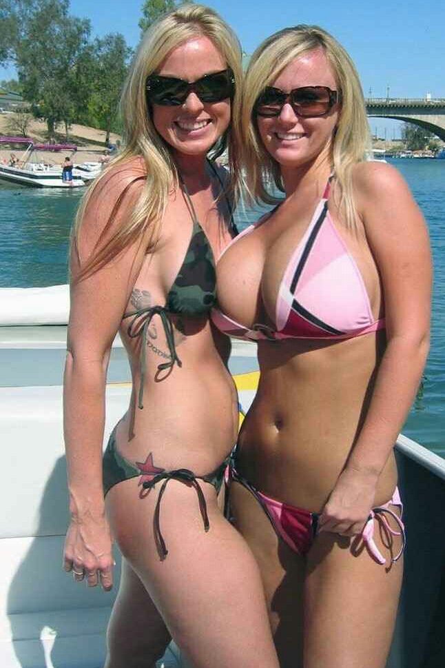 Two big boobs and one jealous friend.