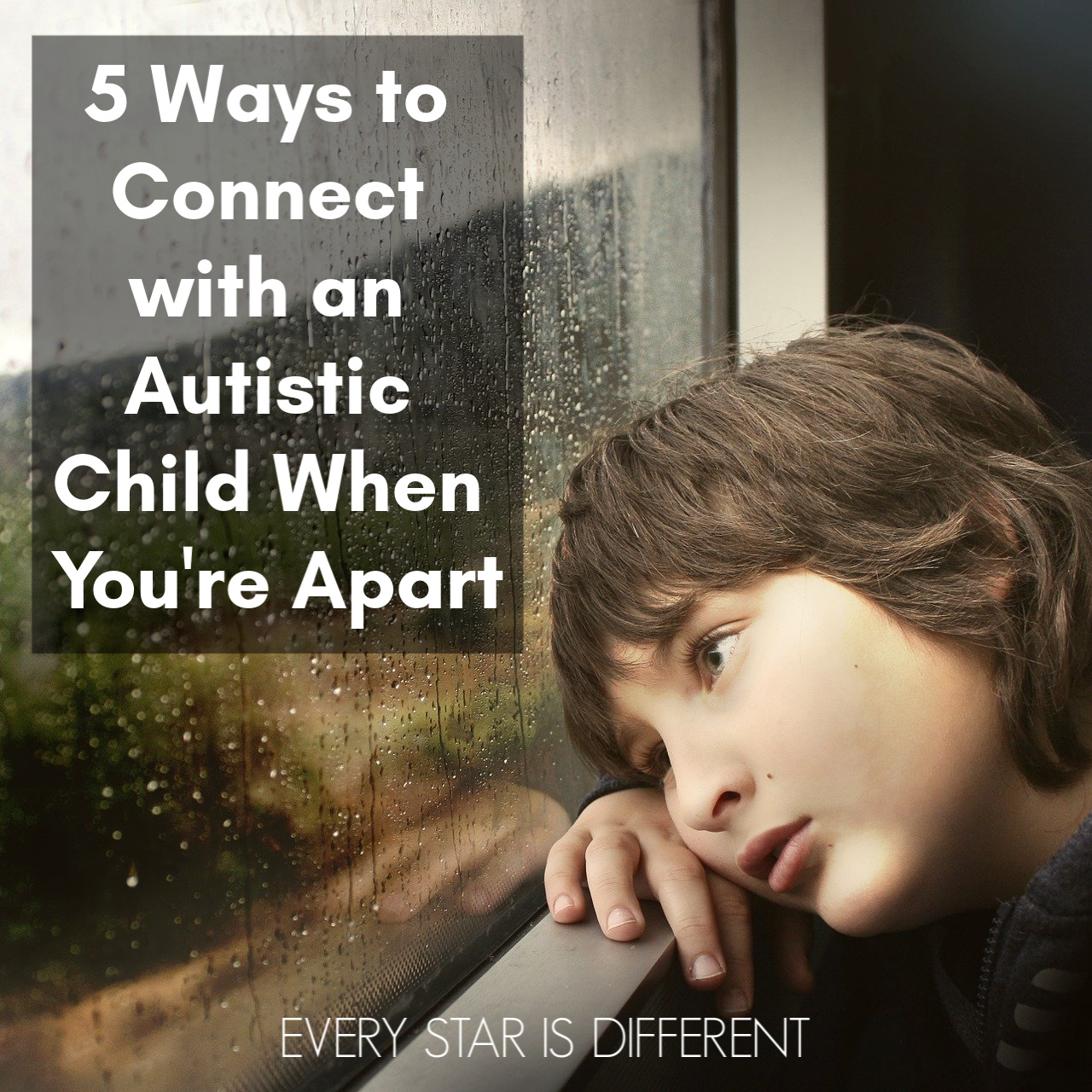 5 Ways to Connect with an Autistic Child When You're Apart