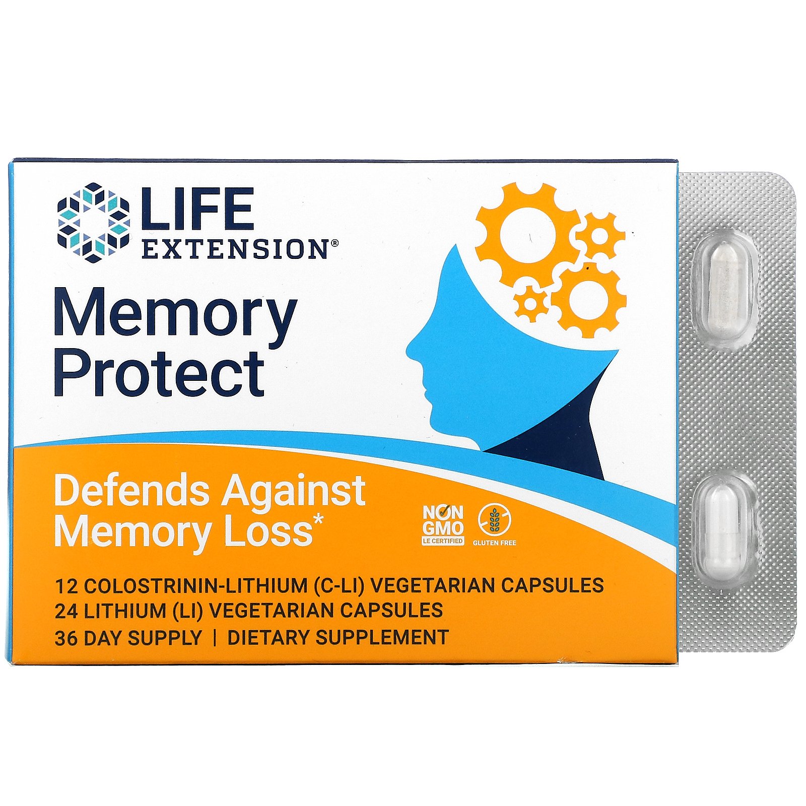 Life Extension, Memory protect, 36 вегетарианских капсул