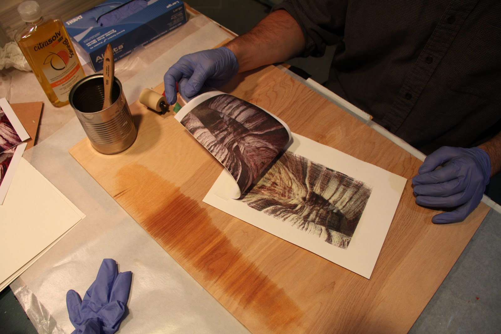 Monotype Printmaking LaserJet Transfer